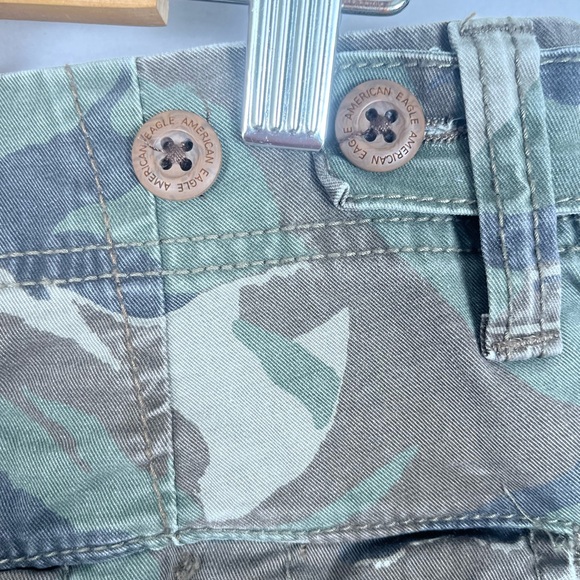 American Eagle Camouflage Cargo Shorts Mens 34 Longer Length Flex Casual Spring - Picture 5 of 13